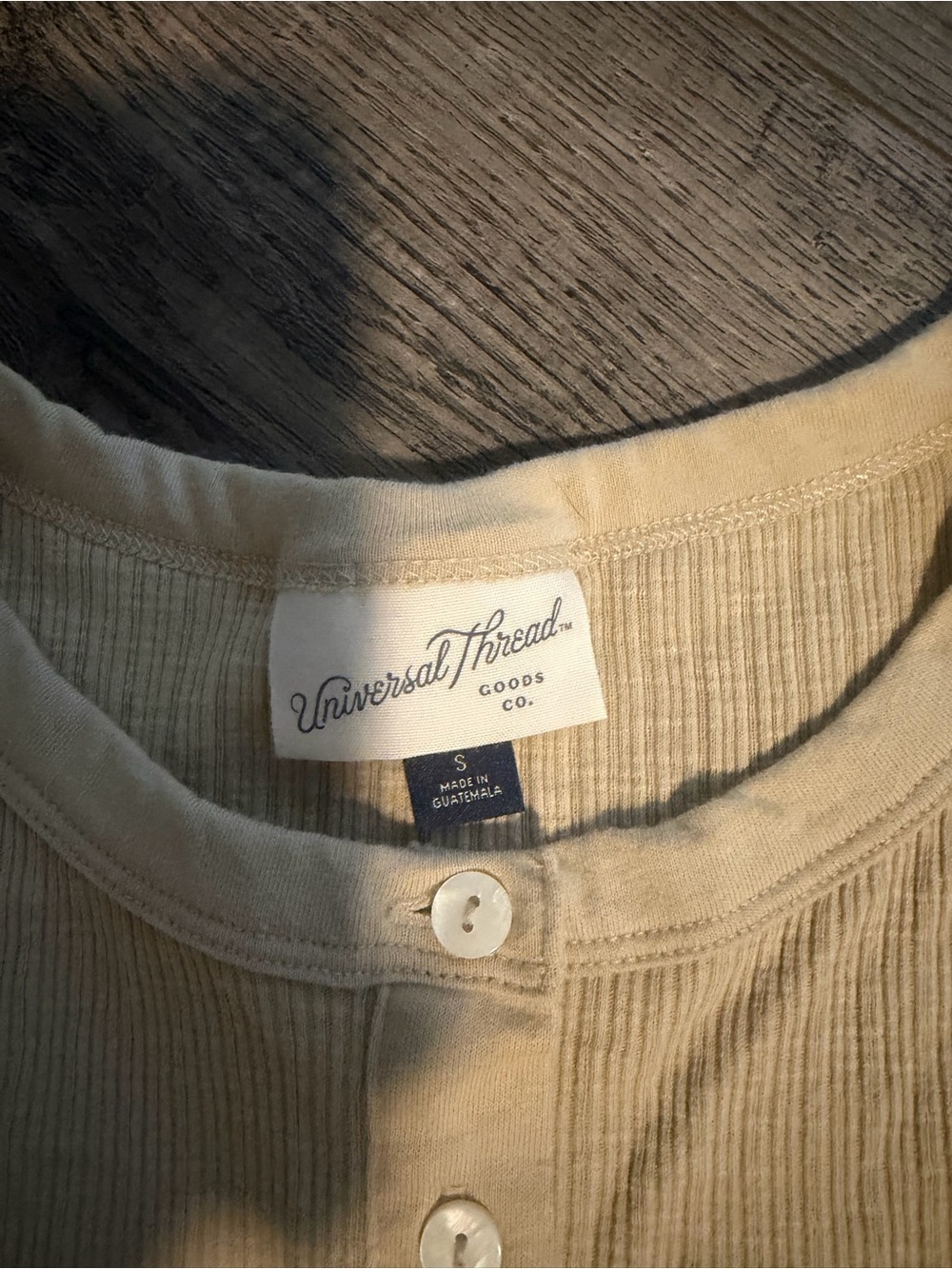 Universal Thread Ribbed Henley Tank Top - Picture 3 of 5
